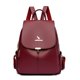thumbnail image 5 of Mochila informal para mujer, moderna, para viajes al aire libre, de cuero suave, para estudiantes, combina con todo, 5 of 6