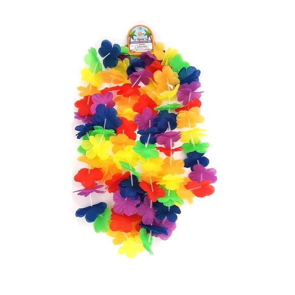 Fantastik Party 3 Colliers de fleurs colorés en polyester sur le thème hawaïen, cadeaux de fête pour les célébrations