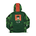 thumbnail image 2 of Hunter X Hunter Gon Freecss Long Sleeve Green Spray Paint Camo Hooded Anorak-M, 2 of 7