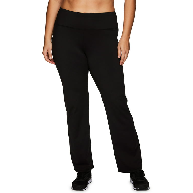 RBX Active Women's Fleece Lined Flared Athletic Boot Cut Yoga