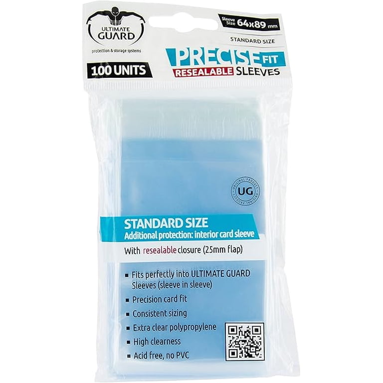 Sleeve In Sleeve For Trading Cards Ultimate Guard Precise Fit Resealable  Inner Sleeves - 100 Pack For MTG & Trading Cards Ultimate Guard Precise Fit Oversized  Sleeves