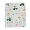 thumbnail image 2 of 50x60 inch Crystal Fleece & Arctic Fleece Blanket Soft Bed Throws for Home or Camping Cute Farmyard Pattern, 2 of 7