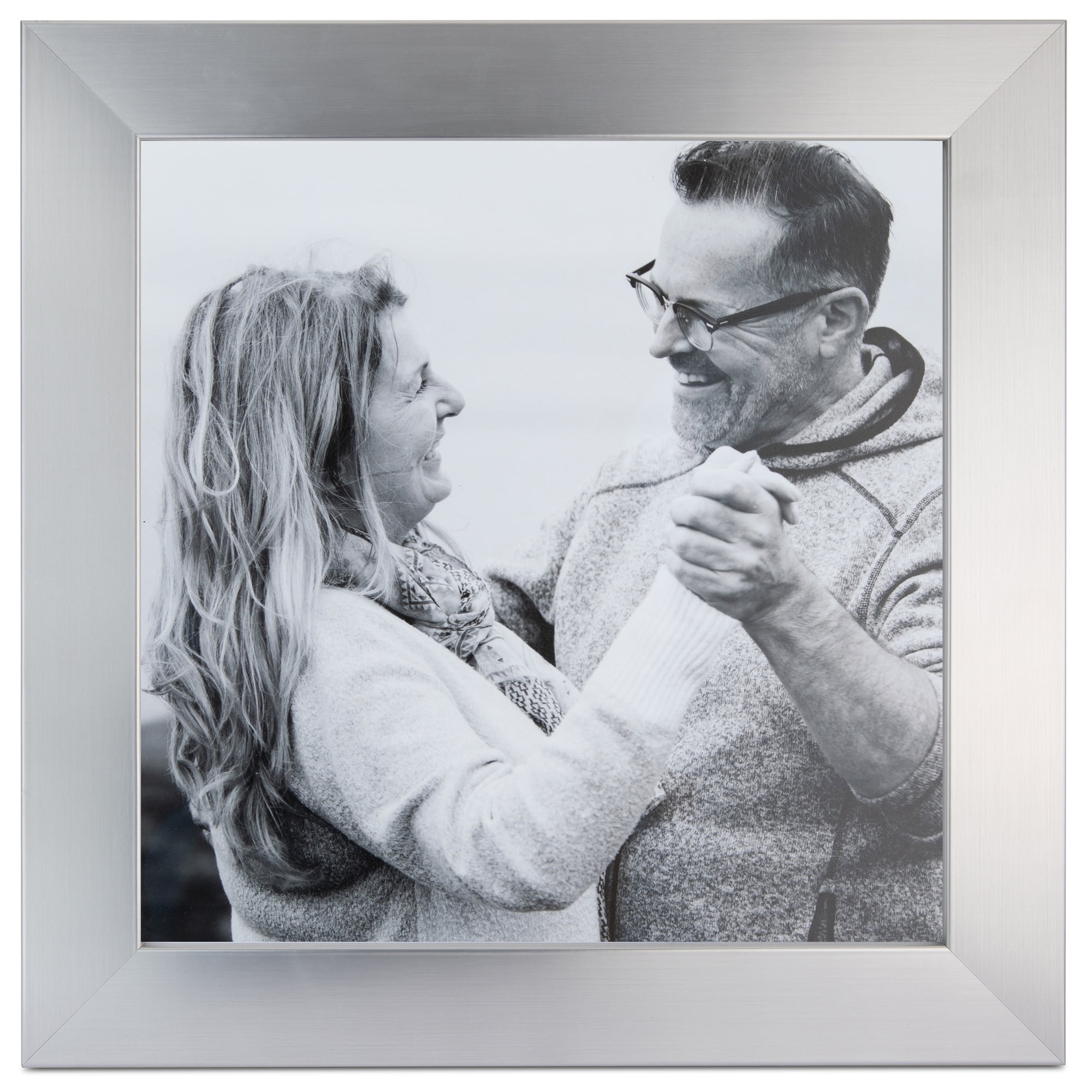 ArtToFrames 18x24 Inch 702-967 Picture Frame, This Silver MDF Poster Frame is Great for Your Art or Photos, Comes with 060 Plexi Glass (3980)