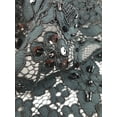 thumbnail image 4 of Minerva Annabel Beaded Lace Fabric Black - per yard, 4 of 6