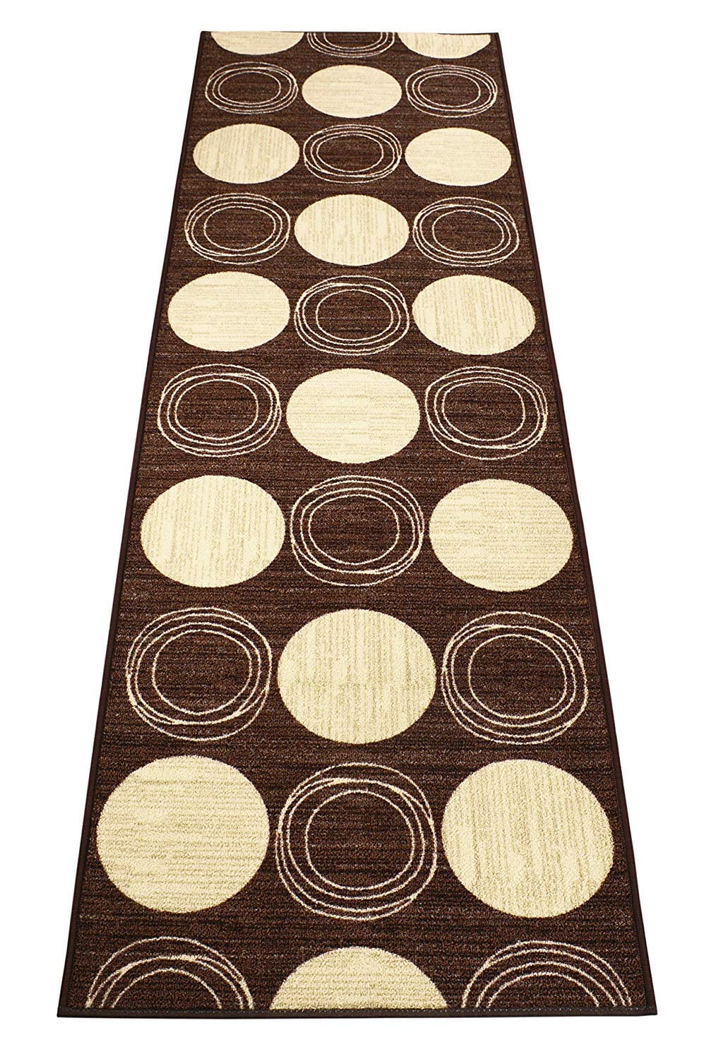 Custom Size Runner Rug Skid Resistant Contemporary Rug Runner Brown