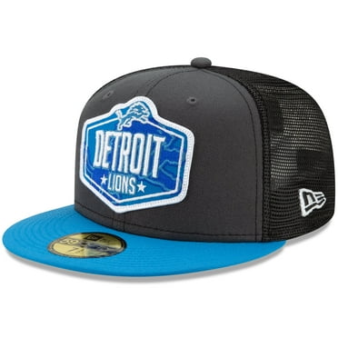 Men's New Era Detroit Lions Color Rush Gray Omaha Low Profile 59FIFTY  Fitted Hat