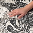 thumbnail image 3 of Addison Rugs Dream Shag Premium Machine Washable Transitional Large Leaves Midnight Rectangle Rug, 5' x 7'6", 3 of 8