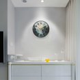 thumbnail image 5 of Yayeee Wall Clock Battery Operated 11.9" Silent Quartz Non-Ticking for Living Room Decor, Moon and House, 5 of 8