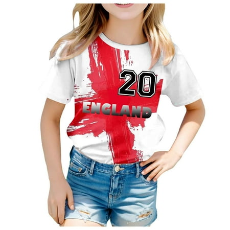 

Icvfdpl Children s Blouse Short Sleeve Prints Tops Clothes Comfortable Relaxed Fit T Shirt