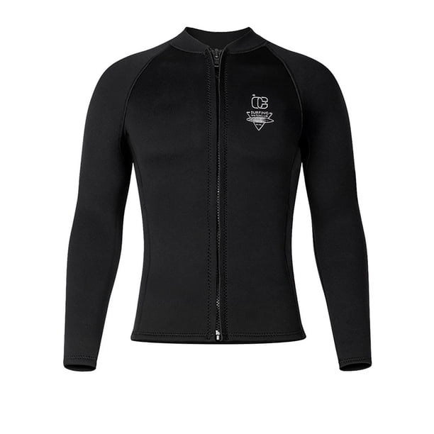Trajes de baño Traje de buceo de 3 mm Traje de buceo de dos piezas para hombre Chaqueta de buceo de manga larga a prueba de frío y cálida Traje de baño para snorkel y surf para hombre