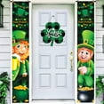 thumbnail image 4 of St. Patrick's Day Banner Decorations, 70.9x11.8 Inch Green Polyester Hanging Garland for Front Porch, Door, Wall, Fireplace Mantel, Classroom, Office, Irish Party, Parade, 4 of 7