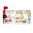 thumbnail image 2 of Fotbe Gnome Camping Fishing Mailbox Covers Post Letter Box Cover Garden Decor Standard Size-25.5x21 in, 2 of 9