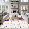 thumbnail image 4 of Happy Birthday Large Area Rugs for Bedroom Living Room, Soft Non Slip Carpet Bedside Rug, Colorful Balloon Gifts Patterns Rectangular Floor Cover Kitchen Accent Rug 5'x8' for Dining Room/Office, 4 of 9