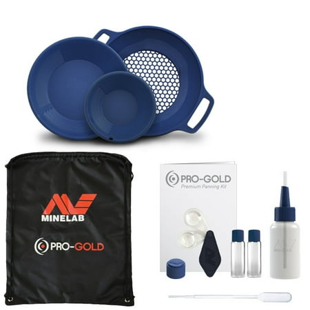 Minelab PRO-GOLD Gold Panning Kit 2 Gold Pans with Classifier and