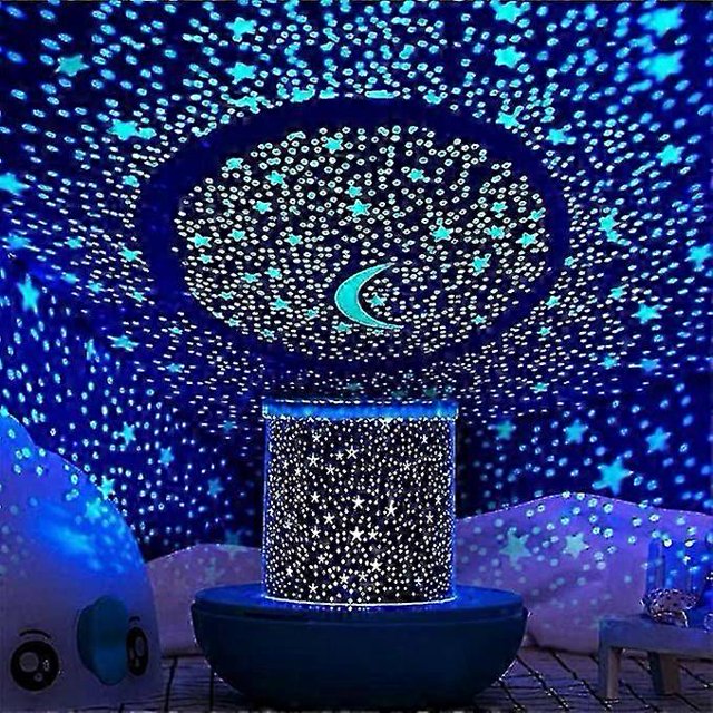 Remote Control And Timer Design Seabed Starry Sky Rotating Led Star Projector For Bedroom, Night Light For Kids, Night Color Moon Lamp For Children Ba