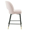thumbnail image 2 of Modway Rouse Performance Velvet Counter Stool in Pink, 2 of 6