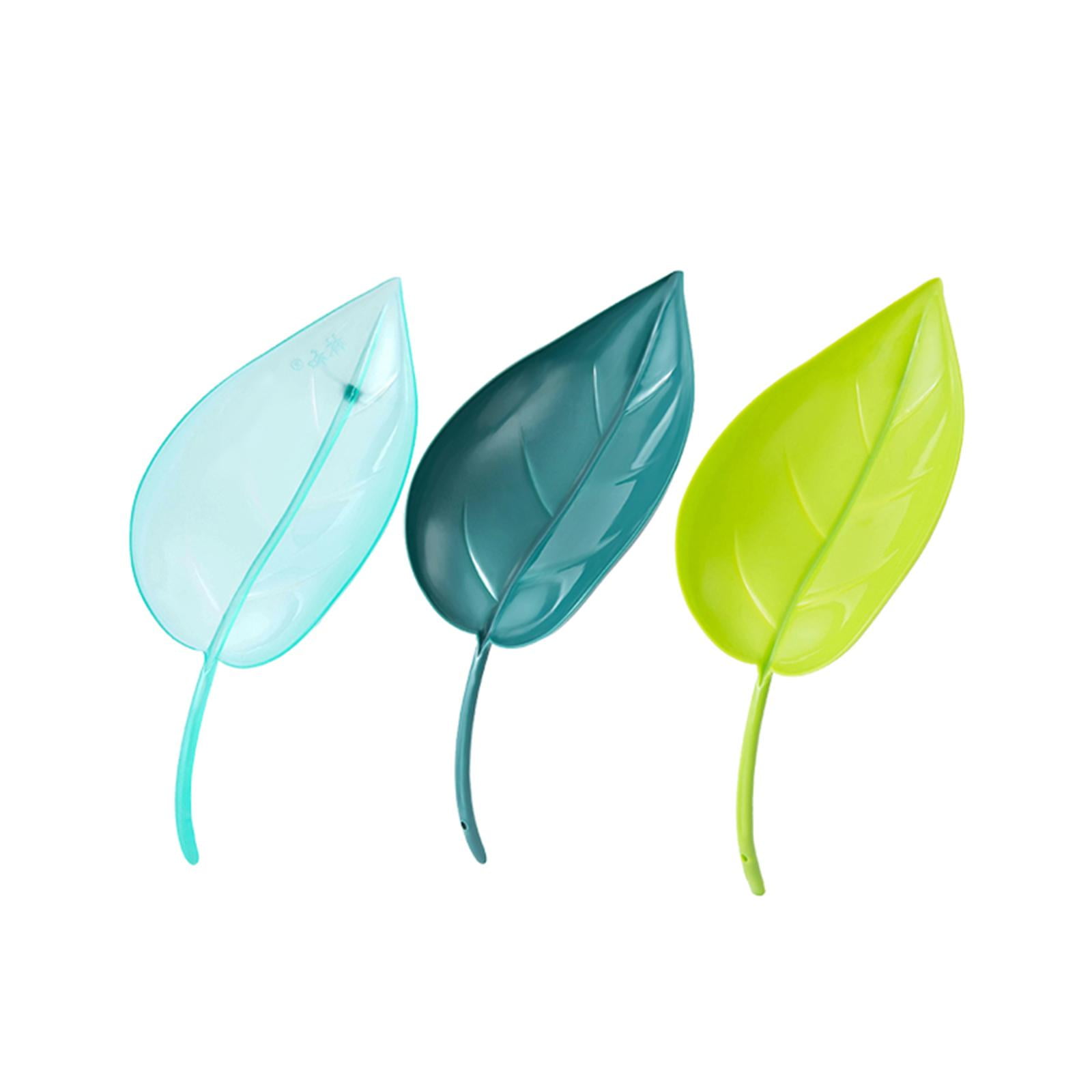 3x Plant Waterer Spikes, Leaf Shaped Diversion Watering Funnel, Plant