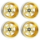 thumbnail image 2 of 4 Piezas Offset-8.9Mm Metal 1.9 Pulgadas Beadlock Wheel Rim Hub para 1/10 RC Crawler Car TRX4 Axial SCX10 90046 UTB18, Oro, 2 of 9