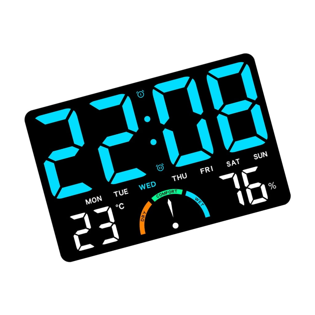 Wall Desk Digital Hygrometer Thermometers Weather Stations with LED Indicator And Temperature Trend Alert