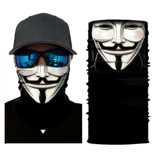 Details about   Skull Joker Neck Gaiter Face Mask Balaclava Bandana Scarf UV Protection Headband 