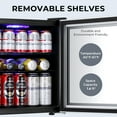 thumbnail image 6 of WAA Glass Door Beverage Refrigerator Cooler, Mini Fridge, 6 of 7