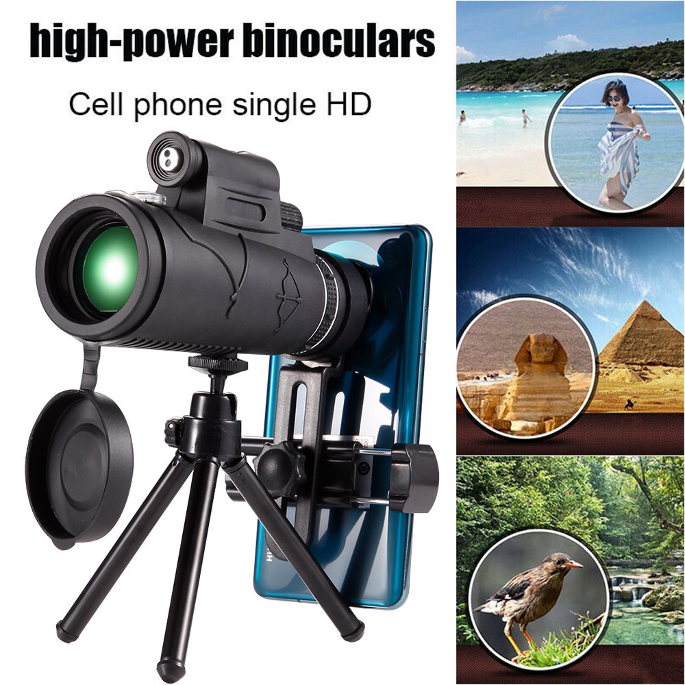 12x50 Monocular Telescope with Tripod, Waterproof Monocular for