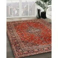 thumbnail image 2 of Ahgly Company Indoor Rectangle Traditional Orange Salmon Pink Medallion Area Rugs, 7' x 10', 2 of 6