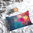 thumbnail image 5 of Pofeuu Colorful Lightbulb Abstract Print Polyester Microfiber Plush Pillowcases, Super Soft and Cozy Pillow Case Covers with Envelop Closure（Pillow core not included）-20"x30", 5 of 6