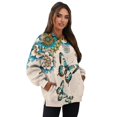 thumbnail image 7 of HELLHERO Butterfly Mandala Print Women Sweater Long Sleeve, Fall Fashion Crewneck Pullover Tops Oversized Sweatshirt Size M, 7 of 7