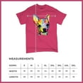thumbnail image 5 of Tee Hunt Dean Russo Cute Chihuahua T-Shirt Neon Colorful Dog Men's Tee, Hot Pink, 5X-Large, 5 of 5