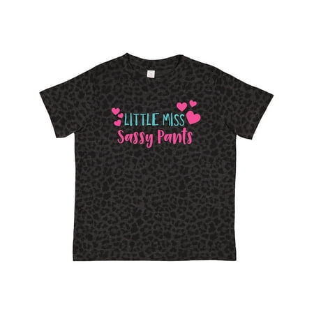 

Inktastic Little Miss Sassy Pants Sassy Sassy Girl Hearts Gift Toddler Toddler Girl T-Shirt