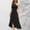 *Black, variant on ClodeEU Women's Halter Neck Crisscross Sleeveless Ruffle Hem Midi Dress, Elegant Cocktail Party Evening Gown Black,Women's Plus L