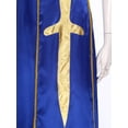 thumbnail image 7 of iiniim Women's 2 Piece Outfit Liturgical Lyrical Worship Dance Maxi Dress with Praise Dance Tunic Overlay Blue&White XXL, 7 of 7