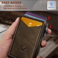 thumbnail image 4 of Billetera BULLIANT para hombre con clip para billetes, delgada, 9 tarjetas, piel, 4 of 9