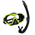 thumbnail image 4 of Juego de snorkel, gafas de buceo, máscara de snorkel profesional de respiración profesional para adultos, máscara de buceo para buceo deportivo amarillo, 4 of 8