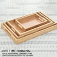 thumbnail image 4 of Xecvkr Bamboo Serving Tray with Handles for Tea Coffee Breakfast Appetizers Snacks Party Platter Hotel Restaurant Use Natural Wood, 4 of 9