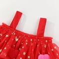 thumbnail image 6 of Splozh Little Girls Dresses 1-8 Years Toddler Baby Girl Valentines Day Outfit Heart Sleeveless Layered Tulle Tutu Dress Summer Clothes,Red,2-3 Years, 6 of 9