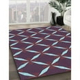 thumbnail image 3 of Ahgly Company Machine Washable Indoor Square Transitional Plum Pie Purple Area Rugs, 5' Square, 3 of 7