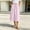 *Pink, variant on Binmer Women's Elastic High Waist A Line Midi Skirt with Pockets, Casual Summer Flared Skirt Army Green,Women's Plus L