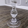 thumbnail image 3 of FixtureDisplays® Table d'Appoint en Acrylique Transparent, Table de Côté, Table de Nuit Moderne Transparente, Dessus Rond et Poteau Plein pour Salon, Chambre et Hall 13.75 X 13.75 X 21 Pouces de Hauteur 15573, 3 of 8