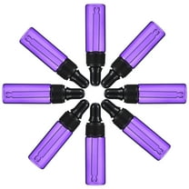 Worgeous 30 Pcs Bottles Glass Dropper Bottle Essential Oil Bottle Travel 1.5x1.5cm Purple