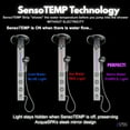 thumbnail image 6 of FORNO ACQUA SensoTEMP LED Mirror Shower Panel, 9 in. Rainfall Shower Head, 3 Body Jets & 5-Function Handheld. 1.8 GPM, 6 of 14