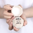 Ring Case With DESIGNICE Velvet Ring Box,3 Slots Jewelry Ring Gift Box Vintage Ring ...
