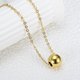 thumbnail image 3 of EeaseMX Collar de cuentas redondas, cadena de clavícula para mujer, elegante cadena para el cuello, joyería para mujer, 3 of 8