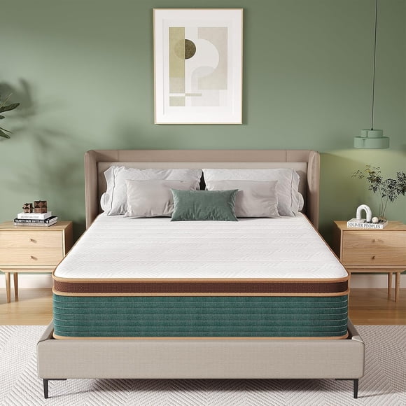 Naiveer 10 Inch Queen Size Hybrid Mattress in a Box Perfect for Back Pain & Pressure Relief