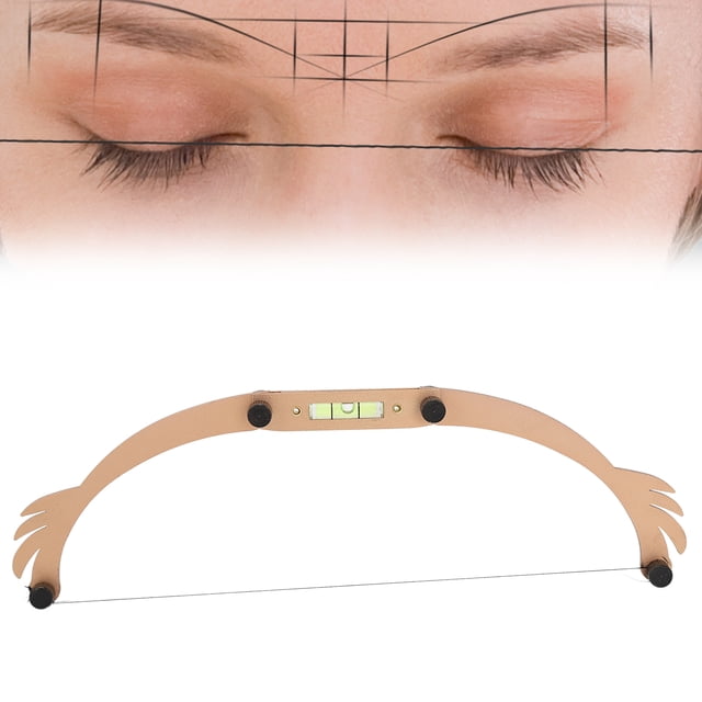 Eyebrow Ruler, Foldable Eyebrow Makeup Makeup Bow Microblading Line Marker Ruler Reusable Ruler Bow For Eyebrow Ruler With Strings