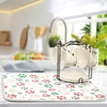 thumbnail image 5 of Dish Drying Mat, Dog Paw Prints Christmas Microfiber Kitchen Dish Pads Super Absorbent Dish Drainer Mat Fast Drying Heat-resistant Drying Mat for Kitchen Counter, 18"x24", 5 of 7