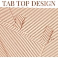 thumbnail image 4 of The Art Box Linen Window Curtains for Living Room 63 inches Striped Maroon , Striped Linen Curtain Drapes, Tab Top, 2 Panels Set, 4 of 6