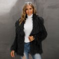thumbnail image 3 of Winter Savings Clearance! Lindreshi Winter Coats for Women Clearance Medium Women's Winter Warm Coat Jacket Cardigan Cocktail Club Party Outwear, 3 of 5