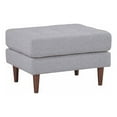 thumbnail image 1 of TOV Furniture Cave Gray Tweed Upholstered Ottoman, 1 of 4